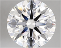 Lab Created Diamond 5.14 Carats, Round with ideal Cut, E Color, vvs2 Clarity and Certified by IGI