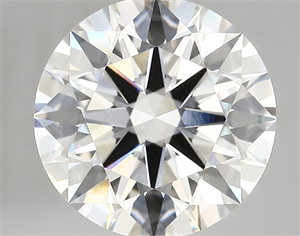Picture of Lab Created Diamond 5.14 Carats, Round with ideal Cut, F Color, vvs1 Clarity and Certified by IGI