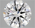 Lab Created Diamond 5.14 Carats, Round with ideal Cut, D Color, vvs2 Clarity and Certified by IGI