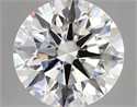 Lab Created Diamond 5.14 Carats, Round with ideal Cut, E Color, vvs2 Clarity and Certified by IGI