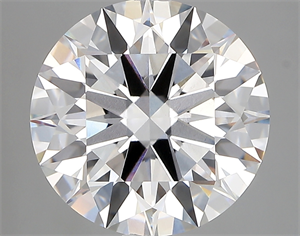 Picture of Lab Created Diamond 5.13 Carats, Round with ideal Cut, D Color, vvs2 Clarity and Certified by IGI