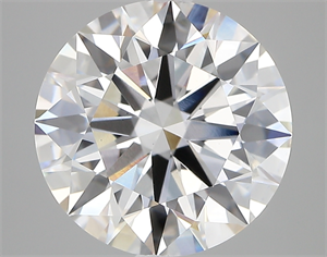 Picture of Lab Created Diamond 5.13 Carats, Round with ideal Cut, D Color, vs1 Clarity and Certified by IGI