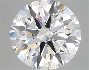 Picture of Lab Created Diamond 5.13 Carats, Round with ideal Cut, D Color, vvs2 Clarity and Certified by IGI