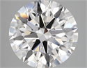 Lab Created Diamond 5.11 Carats, Round with ideal Cut, E Color, vs2 Clarity and Certified by IGI
