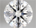 Lab Created Diamond 5.10 Carats, Round with ideal Cut, D Color, vvs2 Clarity and Certified by IGI