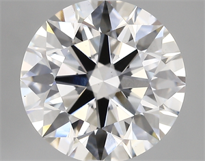 Picture of Lab Created Diamond 5.10 Carats, Round with ideal Cut, E Color, vs2 Clarity and Certified by IGI