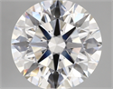 Lab Created Diamond 5.10 Carats, Round with ideal Cut, D Color, vvs2 Clarity and Certified by IGI