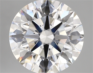 Picture of Lab Created Diamond 5.10 Carats, Round with ideal Cut, D Color, vvs2 Clarity and Certified by IGI