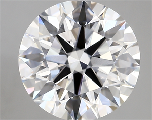 Picture of Lab Created Diamond 5.07 Carats, Round with ideal Cut, D Color, vvs2 Clarity and Certified by IGI