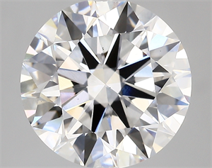 Picture of Lab Created Diamond 5.07 Carats, Round with ideal Cut, E Color, vs1 Clarity and Certified by IGI