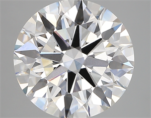 Picture of Lab Created Diamond 5.07 Carats, Round with ideal Cut, E Color, vs1 Clarity and Certified by IGI