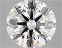 Lab Created Diamond 5.07 Carats, Round with ideal Cut, E Color, vs2 Clarity and Certified by IGI