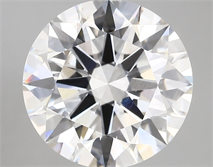 Picture of Lab Created Diamond 5.06 Carats, Round with ideal Cut, E Color, vs1 Clarity and Certified by IGI