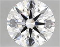 Lab Created Diamond 5.06 Carats, Round with ideal Cut, D Color, vvs2 Clarity and Certified by IGI