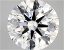 Lab Created Diamond 5.06 Carats, Round with ideal Cut, D Color, vs1 Clarity and Certified by IGI