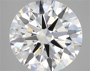 Picture of Lab Created Diamond 5.05 Carats, Round with ideal Cut, D Color, vvs2 Clarity and Certified by IGI