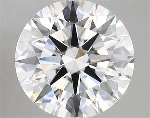 Picture of Lab Created Diamond 5.05 Carats, Round with ideal Cut, E Color, vvs2 Clarity and Certified by IGI
