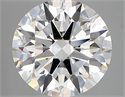 Lab Created Diamond 5.05 Carats, Round with ideal Cut, F Color, vvs2 Clarity and Certified by IGI