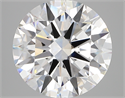 Lab Created Diamond 5.05 Carats, Round with ideal Cut, D Color, vs1 Clarity and Certified by IGI