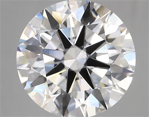 Picture of Lab Created Diamond 5.05 Carats, Round with ideal Cut, E Color, vs1 Clarity and Certified by IGI