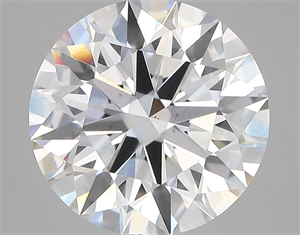Picture of Lab Created Diamond 5.05 Carats, Round with ideal Cut, E Color, vs1 Clarity and Certified by IGI