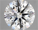 Lab Created Diamond 5.05 Carats, Round with ideal Cut, E Color, vvs2 Clarity and Certified by IGI