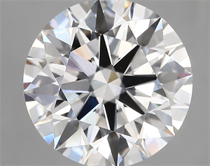 Picture of Lab Created Diamond 5.05 Carats, Round with ideal Cut, E Color, vvs2 Clarity and Certified by IGI