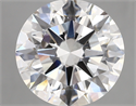 Lab Created Diamond 5.05 Carats, Round with excellent Cut, D Color, vvs2 Clarity and Certified by IGI