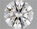 Lab Created Diamond 5.05 Carats, Round with ideal Cut, E Color, vvs2 Clarity and Certified by IGI