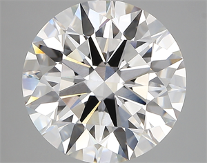 Picture of Lab Created Diamond 5.05 Carats, Round with ideal Cut, E Color, vvs2 Clarity and Certified by IGI