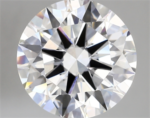 Picture of Lab Created Diamond 5.04 Carats, Round with excellent Cut, E Color, vvs2 Clarity and Certified by IGI
