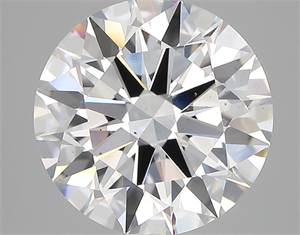 Picture of Lab Created Diamond 5.04 Carats, Round with ideal Cut, D Color, vs2 Clarity and Certified by IGI