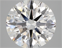 Lab Created Diamond 5.04 Carats, Round with ideal Cut, F Color, vvs2 Clarity and Certified by IGI