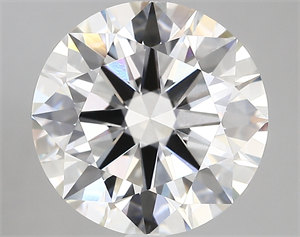 Picture of Lab Created Diamond 5.03 Carats, Round with ideal Cut, F Color, vvs2 Clarity and Certified by IGI