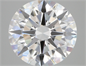 Lab Created Diamond 5.03 Carats, Round with ideal Cut, D Color, vs1 Clarity and Certified by IGI