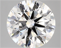 Lab Created Diamond 5.03 Carats, Round with ideal Cut, D Color, vs1 Clarity and Certified by IGI