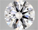 Lab Created Diamond 5.03 Carats, Round with excellent Cut, D Color, vs1 Clarity and Certified by IGI
