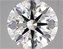 Lab Created Diamond 5.03 Carats, Round with ideal Cut, D Color, vs1 Clarity and Certified by IGI