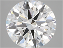 Lab Created Diamond 5.03 Carats, Round with ideal Cut, E Color, vvs2 Clarity and Certified by IGI