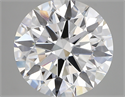 Lab Created Diamond 5.03 Carats, Round with ideal Cut, E Color, vvs2 Clarity and Certified by IGI