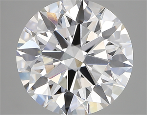 Picture of Lab Created Diamond 5.03 Carats, Round with ideal Cut, E Color, vvs2 Clarity and Certified by IGI