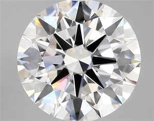 Picture of Lab Created Diamond 5.02 Carats, Round with ideal Cut, D Color, vvs2 Clarity and Certified by IGI