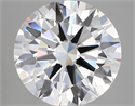 Lab Created Diamond 5.02 Carats, Round with ideal Cut, E Color, vvs2 Clarity and Certified by IGI