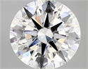 Lab Created Diamond 5.02 Carats, Round with ideal Cut, E Color, vvs2 Clarity and Certified by IGI