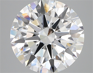Picture of Lab Created Diamond 5.02 Carats, Round with ideal Cut, D Color, vs1 Clarity and Certified by IGI