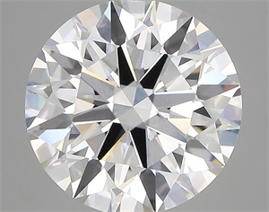 Picture of Lab Created Diamond 5.02 Carats, Round with ideal Cut, D Color, vvs2 Clarity and Certified by IGI