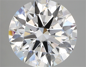 Picture of Lab Created Diamond 5.02 Carats, Round with ideal Cut, E Color, vvs2 Clarity and Certified by IGI