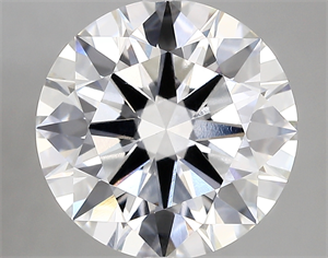 Picture of Lab Created Diamond 5.01 Carats, Round with ideal Cut, D Color, vvs2 Clarity and Certified by IGI