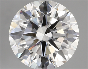 Picture of Lab Created Diamond 5.01 Carats, Round with ideal Cut, G Color, vvs1 Clarity and Certified by IGI