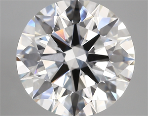 Picture of Lab Created Diamond 5.01 Carats, Round with ideal Cut, D Color, vvs2 Clarity and Certified by IGI
